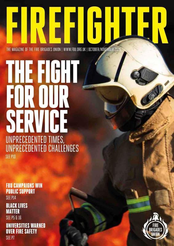 Firefighter magazine, October November 2020 Fire Brigades Union